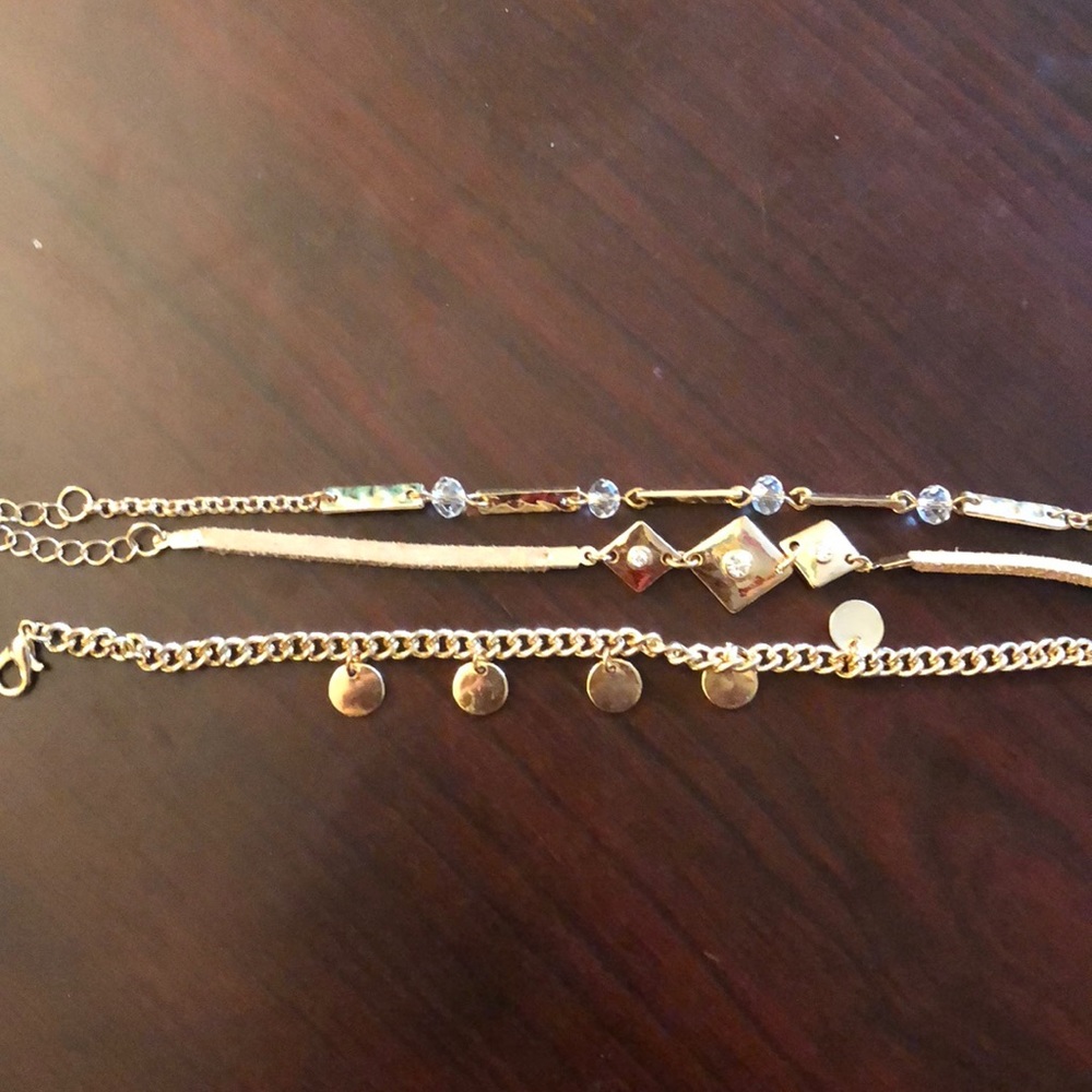 Gold bracelets